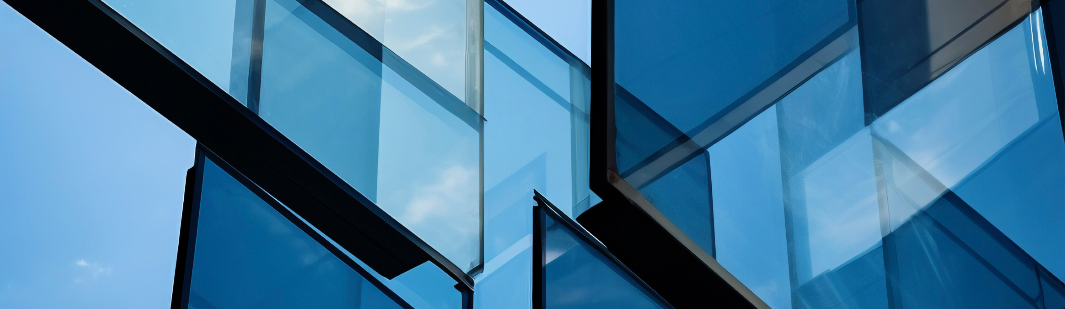3D Rendering Glass Geometric Shapes